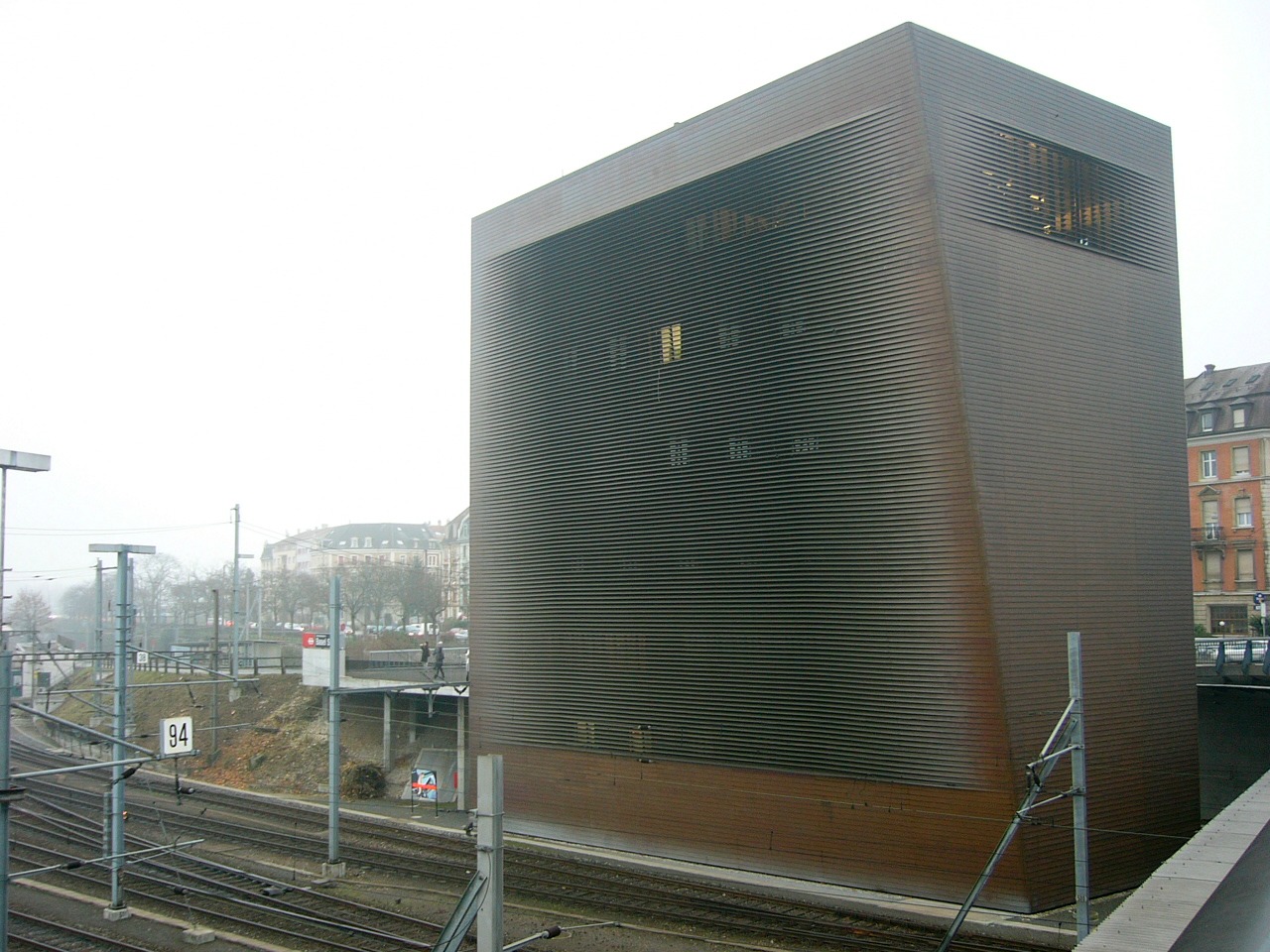 Centro de señalización ferroviaria en la estación de Basilea 