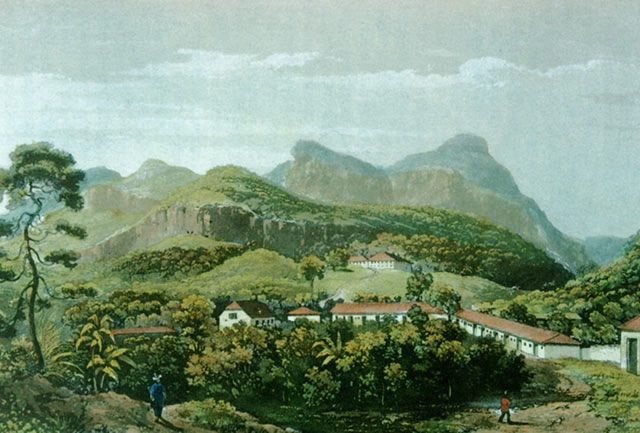 Nova Friburgo durante su colonización en 1820-1830.