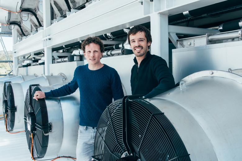 3.	Christoph Gebald and Jan Wurzbacher are engineers from ETH Zurich. Together they have developed a kind of giant vacuum cleaner to filter ambient air and trap CO2 before injecting it underground. 