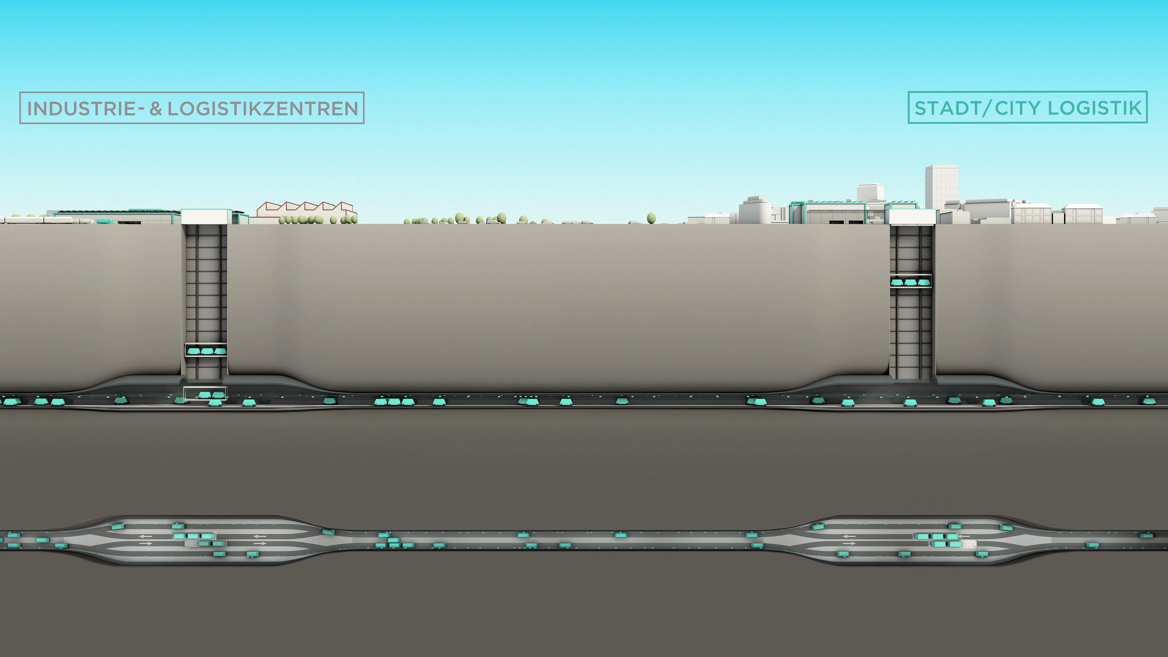 CST, simulation d'ascenseur et de tunnel