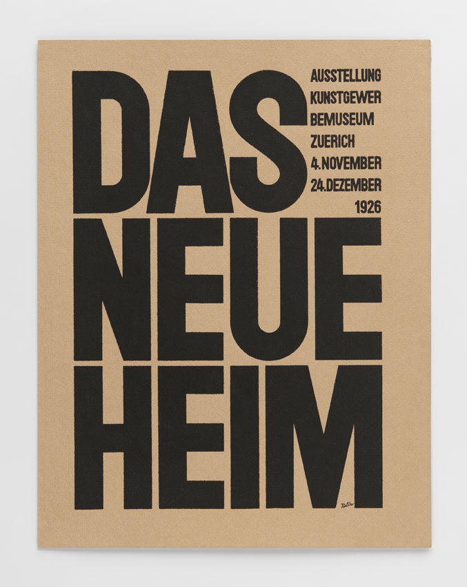 Ernst Keller, Das neue Heim – esposizione al Museo d’arti e mestieri (oggi Museo del design) di Zurigo nel 1926, biglietto d’invito, 1926, stampa tipografica, Museo del design di Zurigo, collezione grafica © Sonia Petignat-Keller 