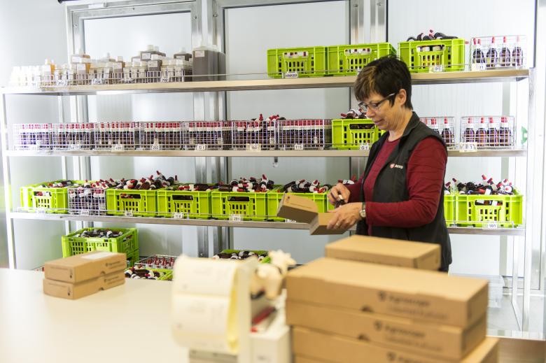 Les cultures sont envoyées par colis chez les fromagers.