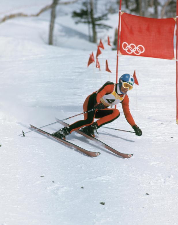 Winter Olympics Sapporo 1972, Alpine skiing, downhill Men - Bernhard RUSSI (SUI) 1st. © 1972 / Kishimoto/IOC
