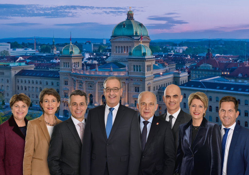 Photo officielle du Conseil fédéral en 2021 