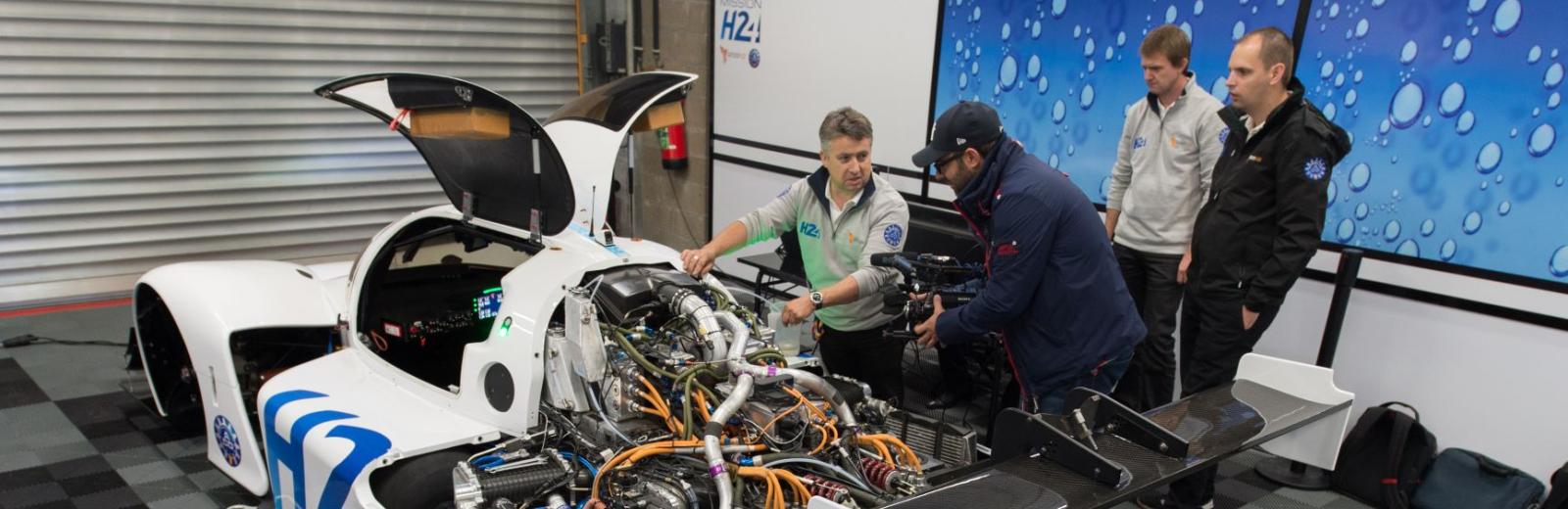 Im September 2018 präsentierte das Waadtländer Unternehmen GreenGT seinen vierten Sportwagen, den H2 Speed, der in Zusammenarbeit mit Pininfarina entwickelt wurde. Der Rennwagen mit Wasserstoffantrieb ist ausschliesslich für den Rundstreckeneinsatz bestimmt © GreenGT 