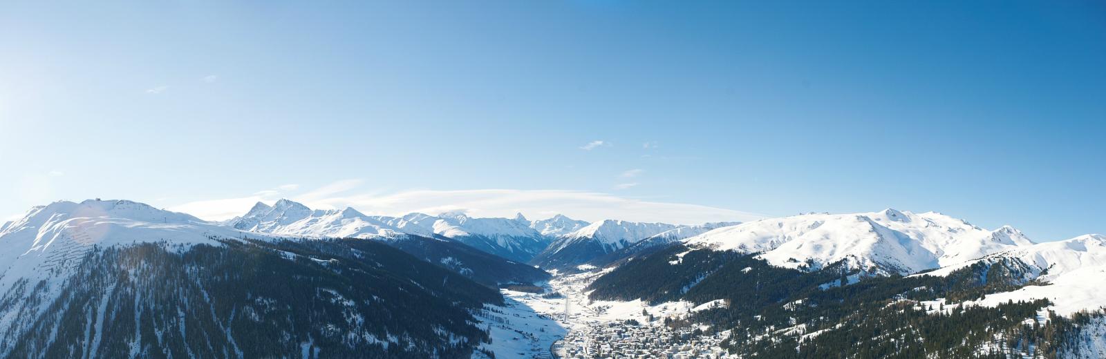 Fotografia aerea attuale di Davos 