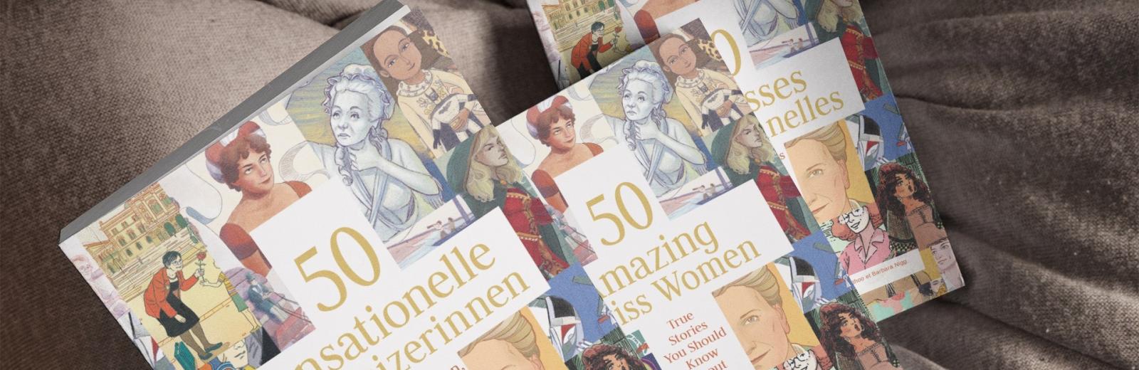 La tapa del libro sobre 50 mujeres suizas