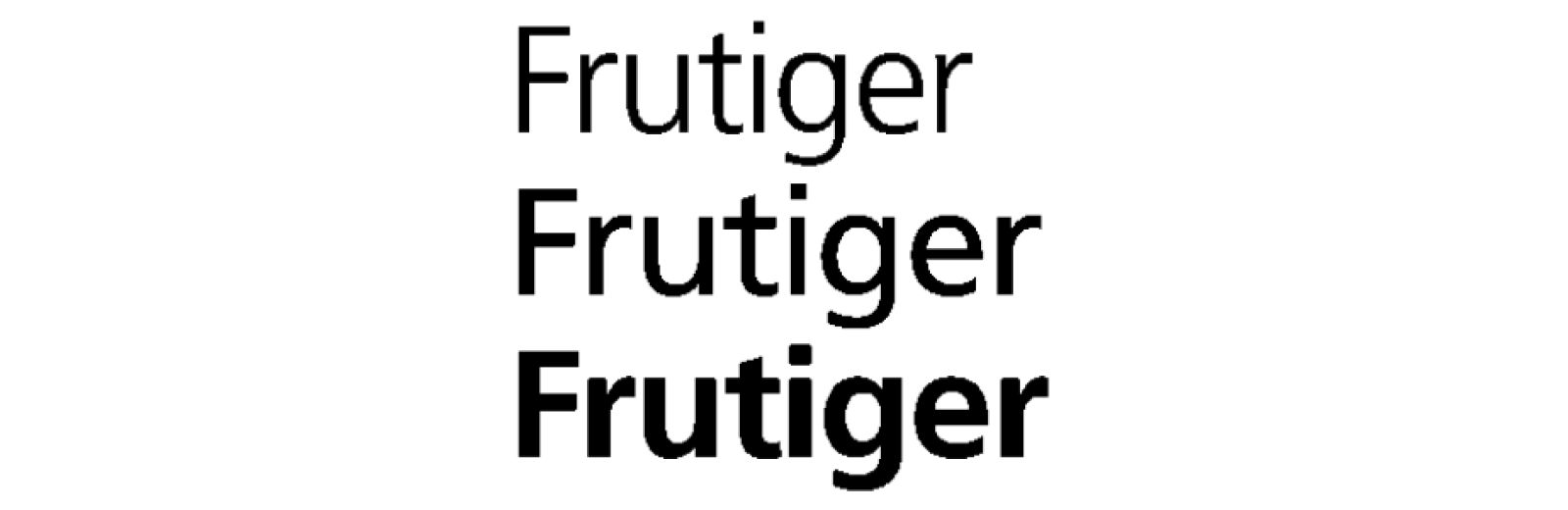 Frutiger font