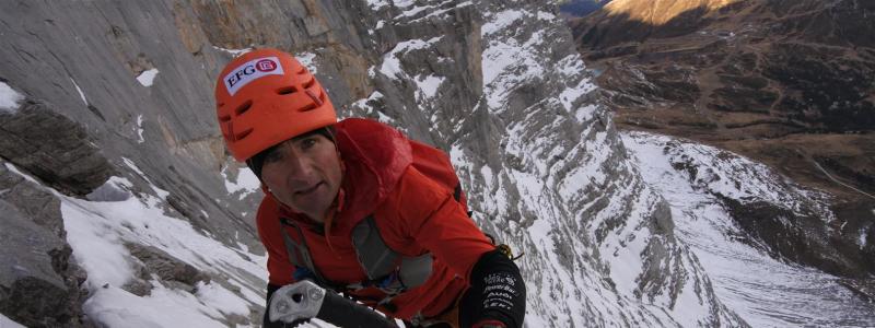 Ueli Steck climbing the North Face of the Eiger – ascent