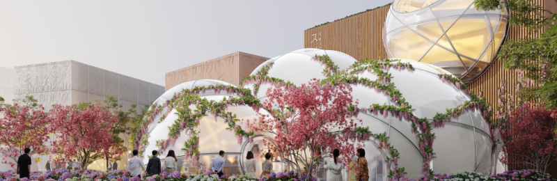 Pavillon suisse à l'Expo 2025 Osaka, le jour
