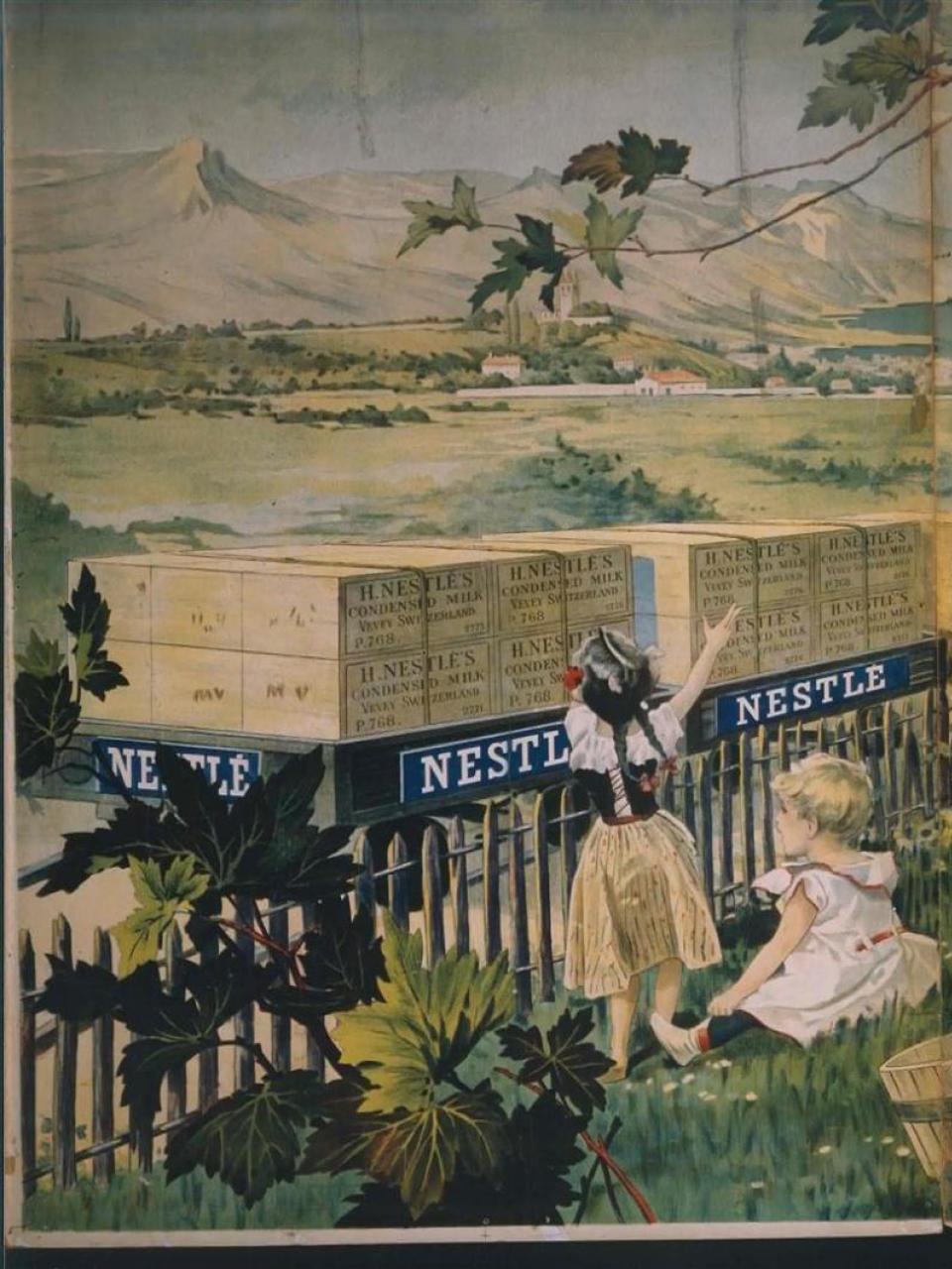 Strategia di esportazione: locandina pubblicitaria (circa 1900) 