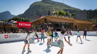 A pista de patinação com inovação Suíça